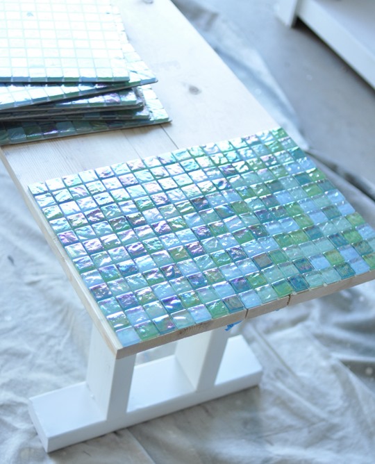 мозаика на столе